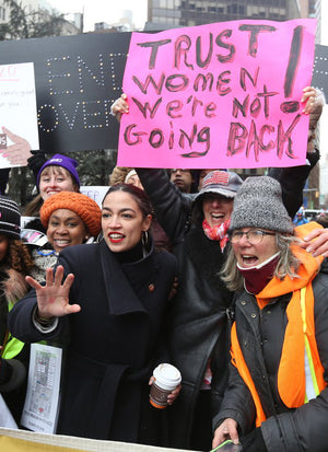 The 3rd Womens March in NYC with a side of AOC!😈♀