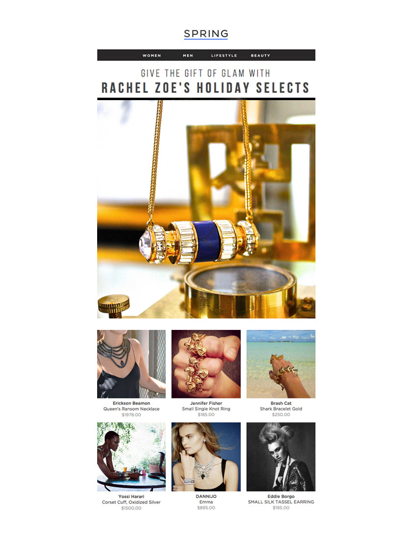 Brash Cat Makes Rachel Zoe's Holiday Selects on Spring